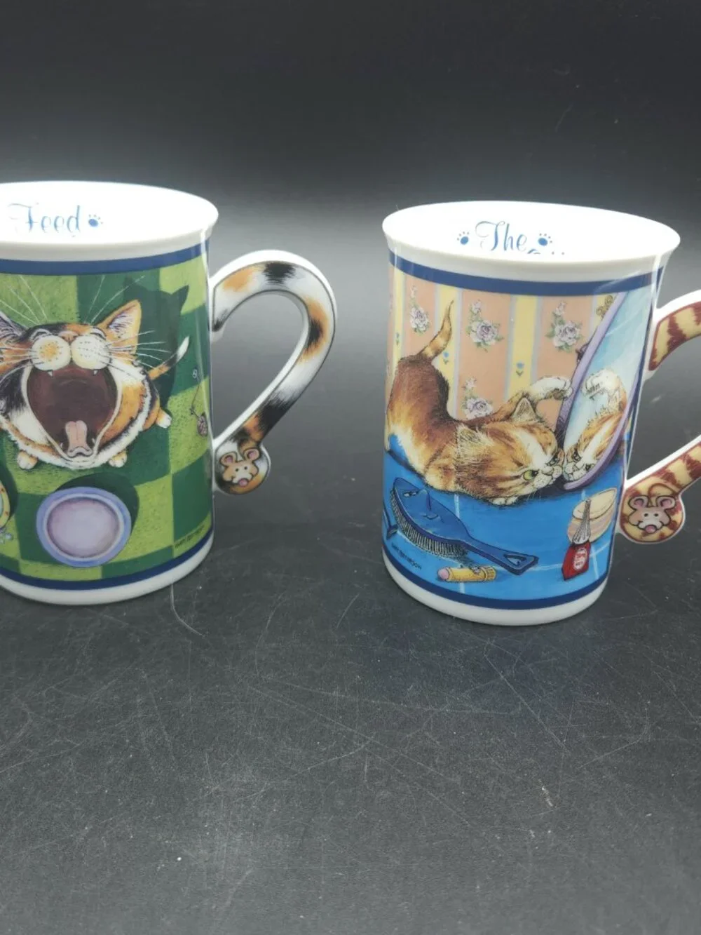 Gary Patterson Coffee Mugs Tea Cups The Face Off Feed Me Lot Of 2 NEW